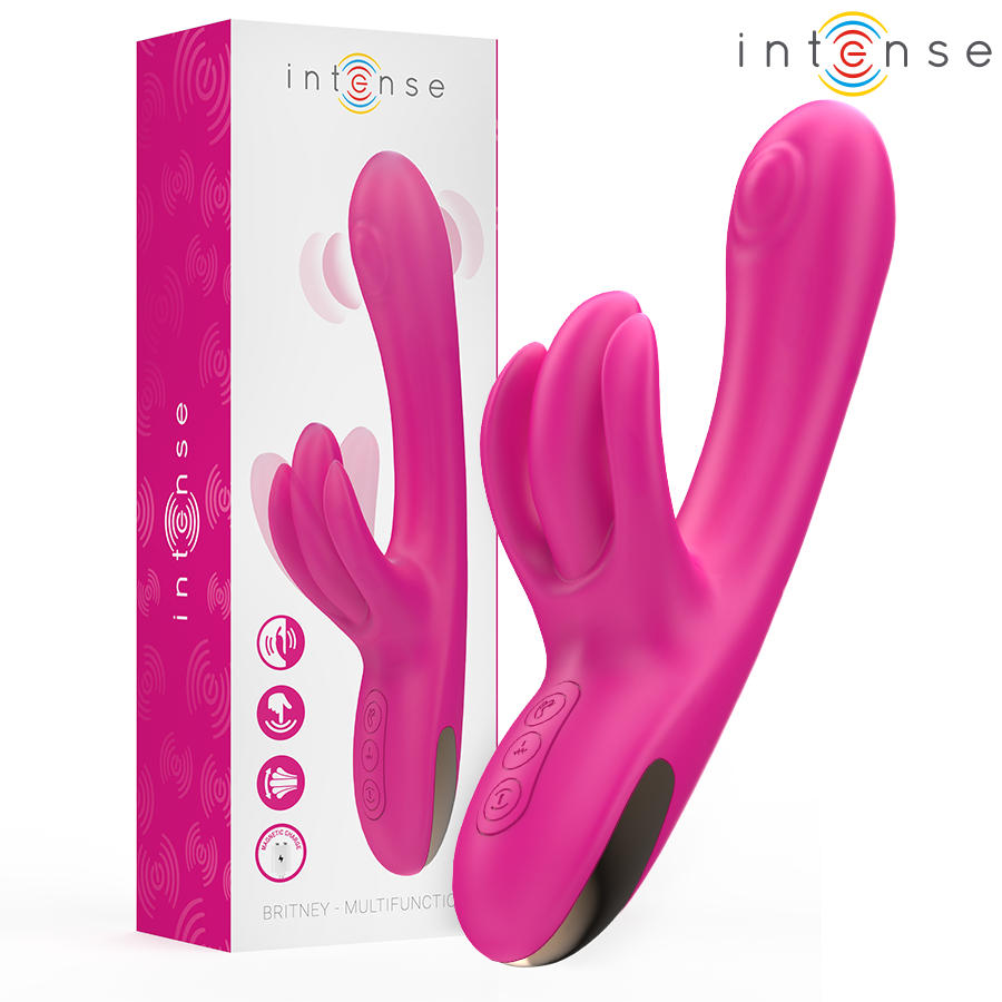 INTENSE – VIBRATORE MULTIFUNZIONE CONIGLIO BRITNEY 23 CM ROSA