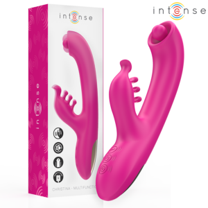 INTENSE – CHRISTINA VIBRATORE MULTIFUNZIONE RABBIT 22,5 CM ROSA