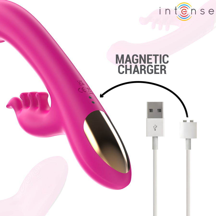 INTENSE - CHRISTINA VIBRATORE MULTIFUNZIONE RABBIT 22,5 CM ROSA - immagine 5