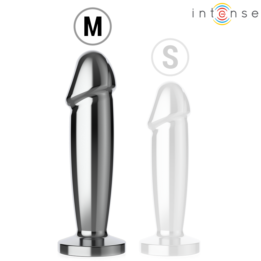 INTENSE - ANAL PLUG 10 VIBRAZIONI DILDO METALLO CON TELECOMANDO M - immagine 4