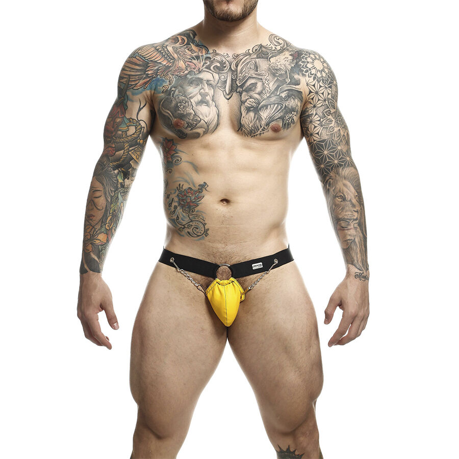 MOB – DNGEON JOCKSTRAP GIALLO CON CATENE TAGLIA UNICA