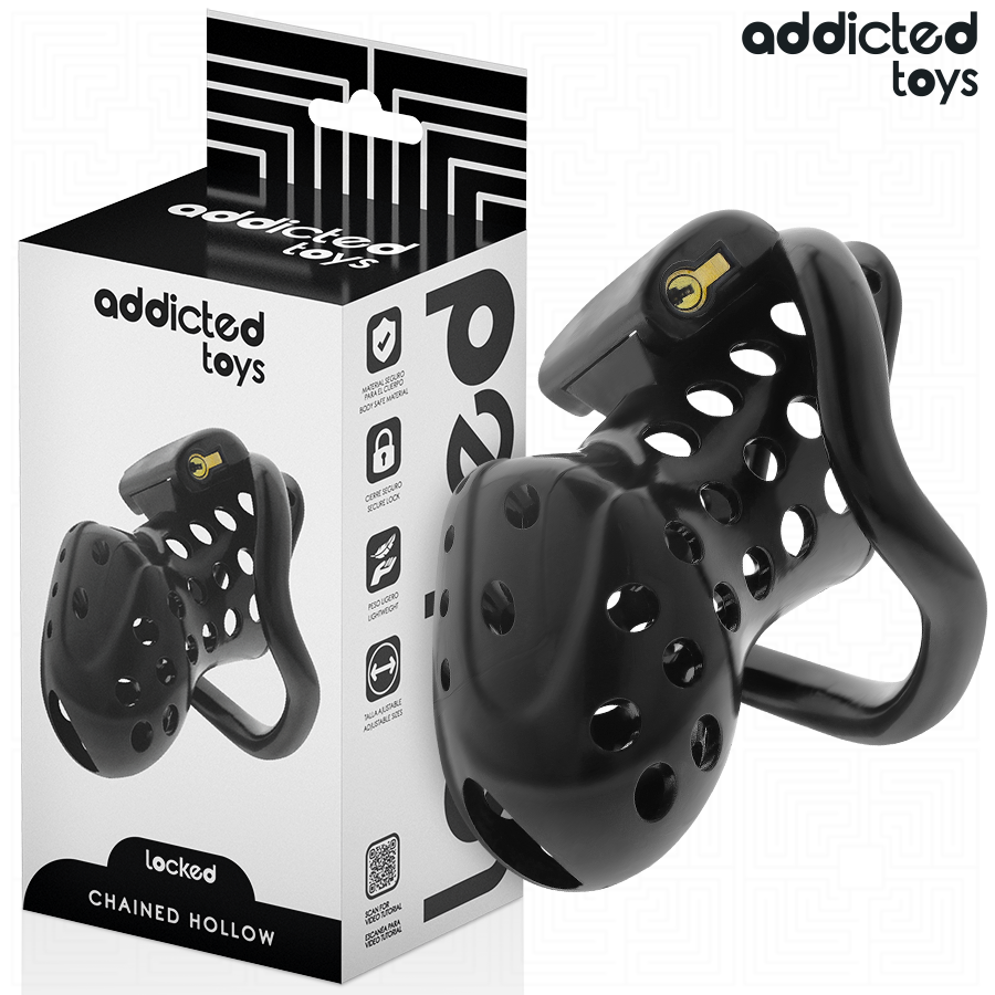 ADDICTED TOYS LOCKED – GABBIA PER PENE CAVA CON CATENA 10,5 CM