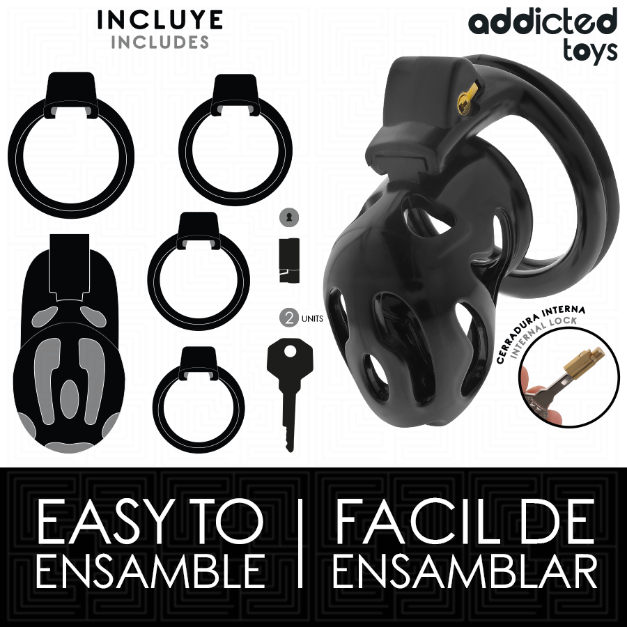 ADDICTED TOYS LOCKED - GABBIA PER PENE SIGILLATA CRYPT 8 CM - immagine 3