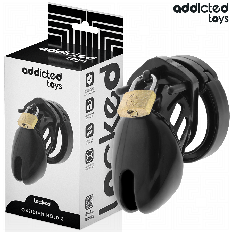ADDICTED TOYS LOCKED – GABBIA PER PENE OBSIDIAN HOLD TAGLIA S ADDICTED TOYS LOCKED – GABBIA PER PENE OBSIDIAN HOLD TAGLIA S