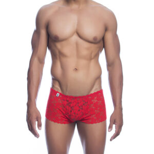 MOB – BOXER ENCAJE ROJO TALLA S/M