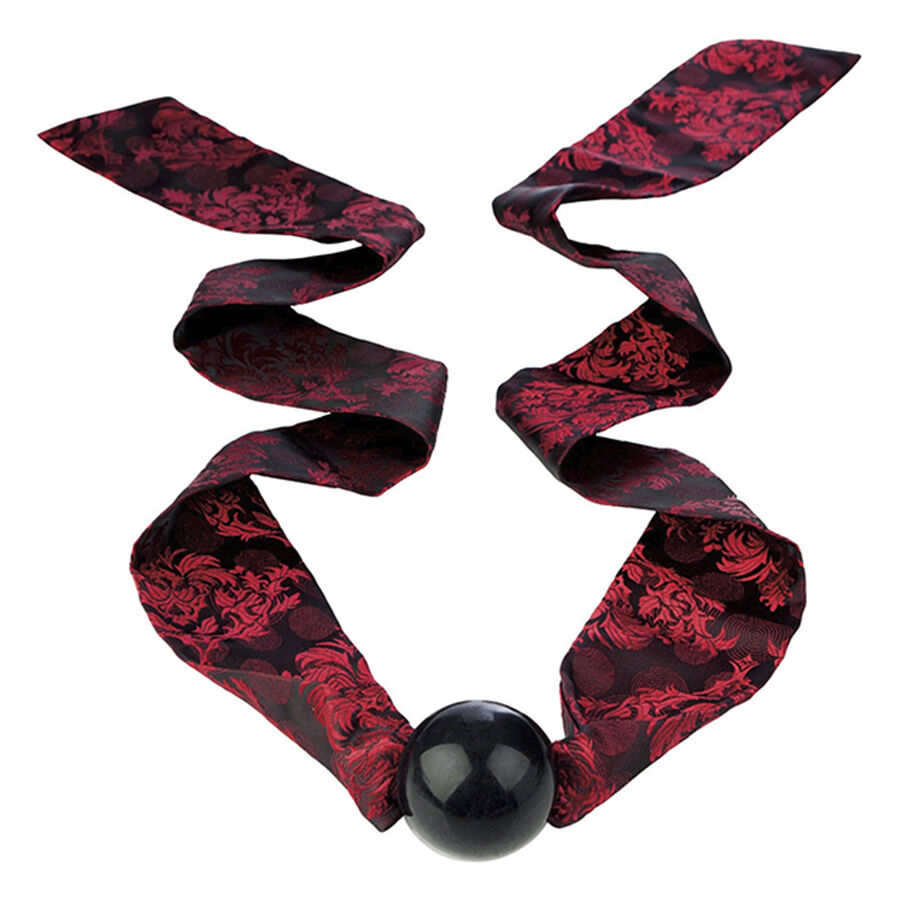 CALEXOTICS – SCANDAL BALL GAG CON FIOCCO NERO/ROSSO