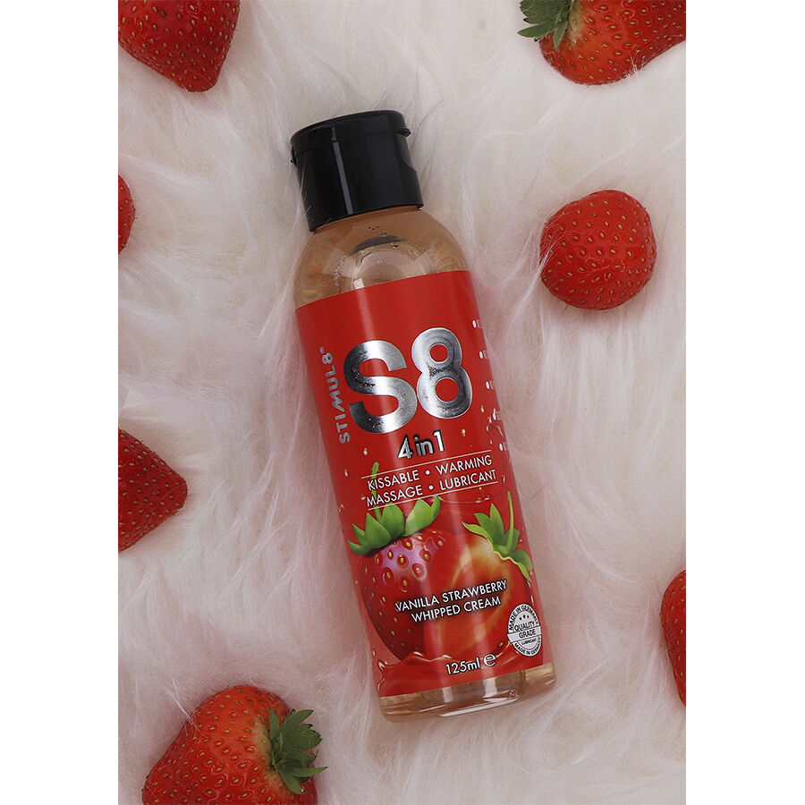 STIMUL8 - S8 LUBRIFICANTE 4 IN 1 AL DESSERT ALLA FRAGOLA 125 ML - immagine 2