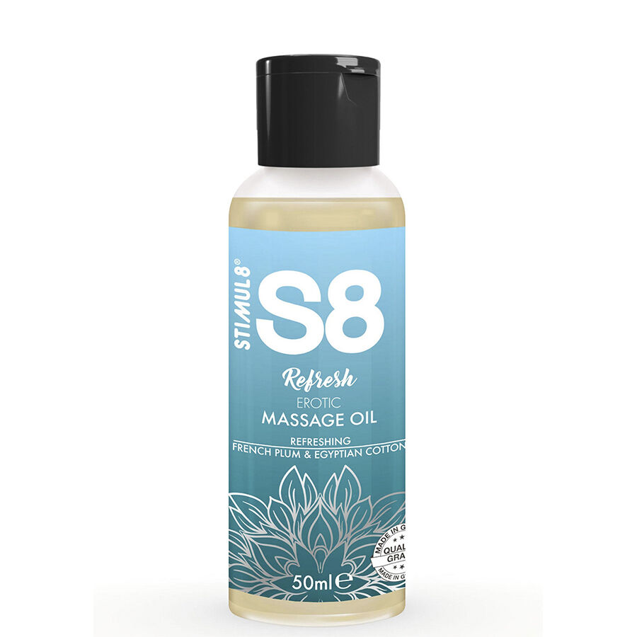STIMUL8 – S8 REFRESH OLIO DA MASSAGGIO EROTICO IN COTONE 50 ML STIMUL8 – S8 REFRESH OLIO DA MASSAGGIO EROTICO IN COTONE 50 ML
