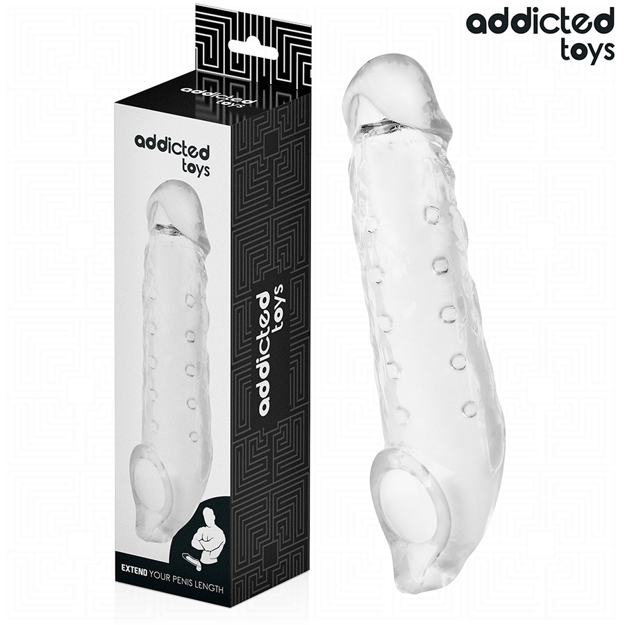 ADDICTED TOYS - GUAINA PER PENE TRASPARENTE TAGLIA M 27 CM - immagine 2
