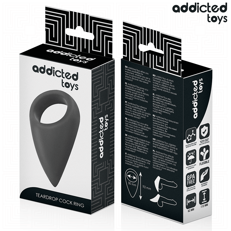 ADDICTED TOYS - ANELLO PER PENE A FORMA DI LACRIMA - immagine 7
