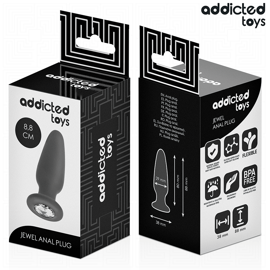 ADDICTED TOYS - PLUG ANALE CON GIOIELLO TAGLIA S 8,8 CM - immagine 3