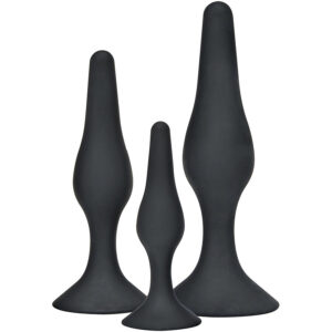 TOYJOY – ANAL PLAY CURVY COMPANIONS PLUG ANALE 3 PEZZI NERO