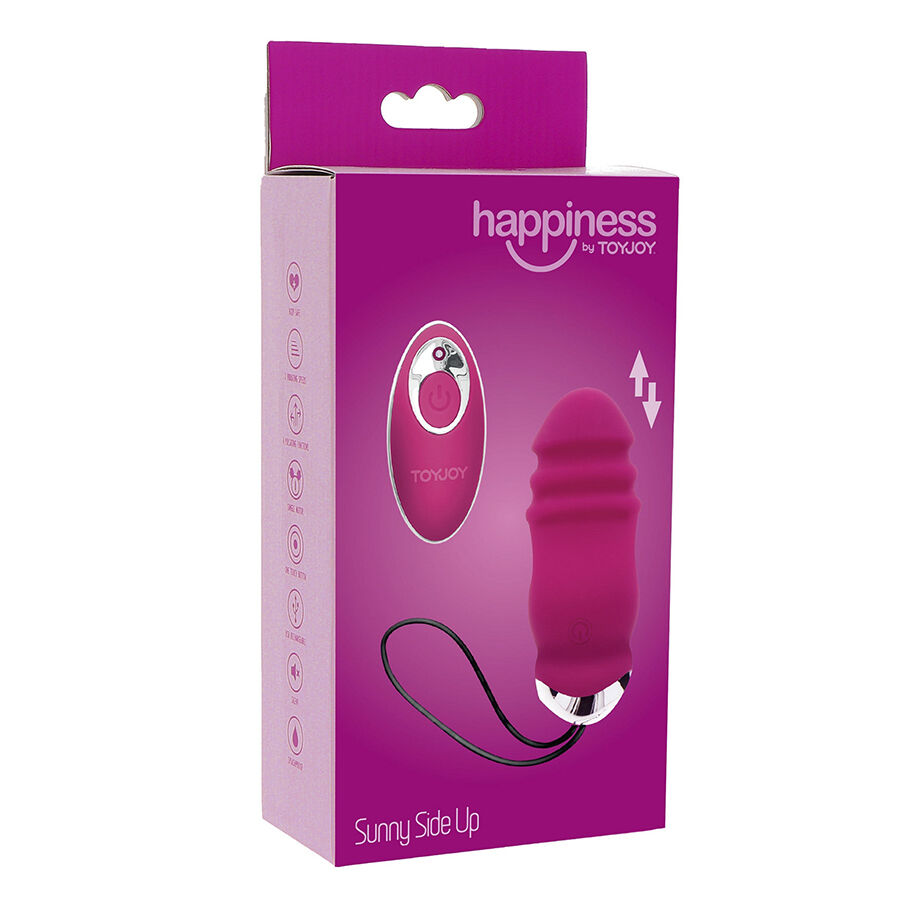 TOYJOY - VIBRATORE FUCSIA HAPPINESS SUNN SIDE UP AND DOWN CON TELECOMANDO - immagine 6