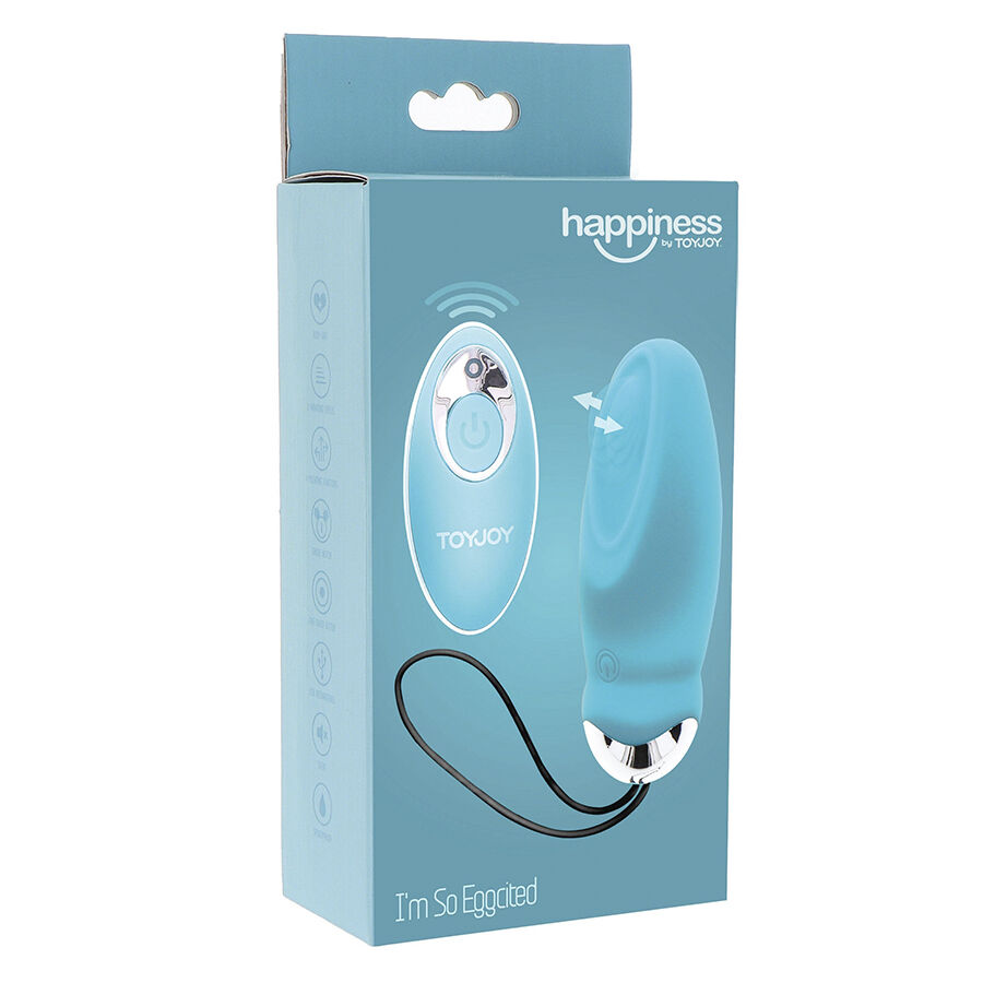TOYJOY - VIBRATORE HAPPINESS SONO COSÌ EGGCITED CON TELECOMANDO BLU - immagine 7