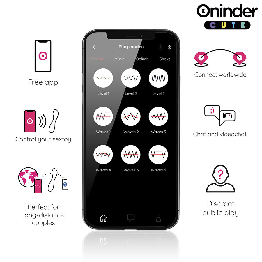 ONINDER CUTE - VIBRATORE PUNTO G LOVE BUDDY MASTER - APP GRATUITA IN TUTTO IL MONDO - immagine 5