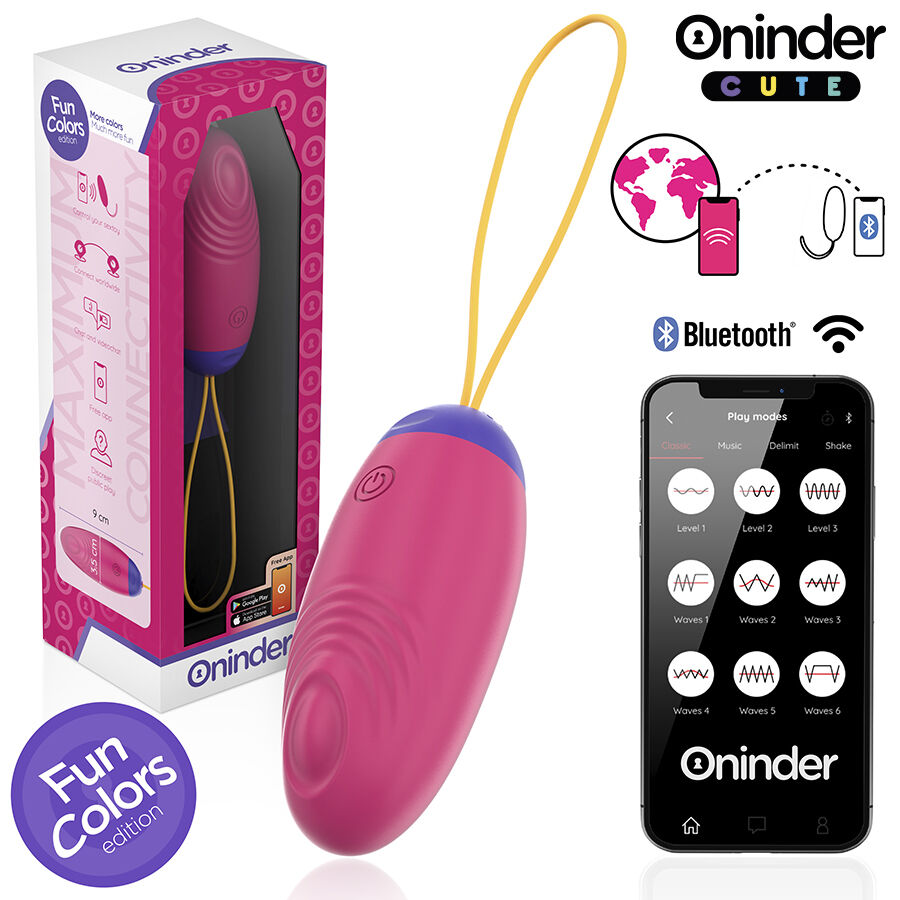 ONINDER CUTE - UOVO IN SILICONE CON VIBRO-ONDA E PIACERE - APP GLOBALE GRATUITA - immagine 2