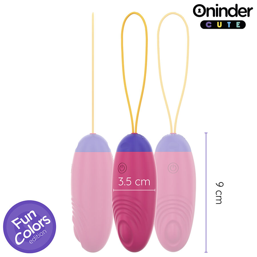 ONINDER CUTE - UOVO IN SILICONE CON VIBRO-ONDA E PIACERE - APP GLOBALE GRATUITA - immagine 3