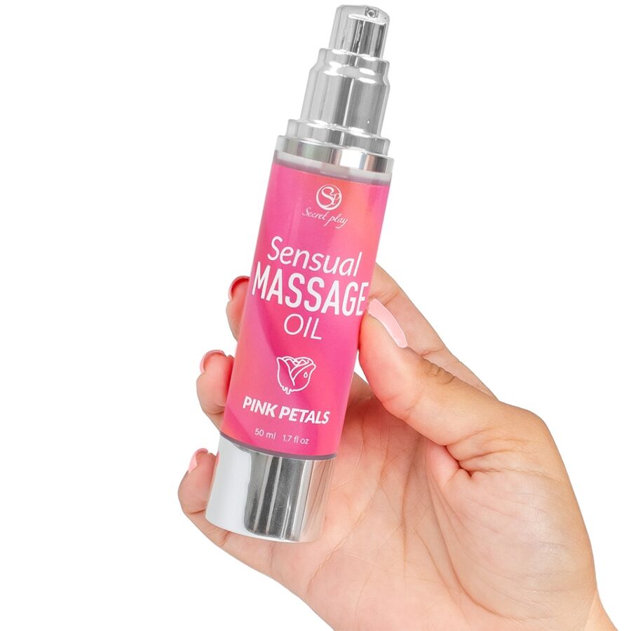 SECRETPLAY - OLIO PER MASSAGGI AI PETALI ROSA - immagine 2