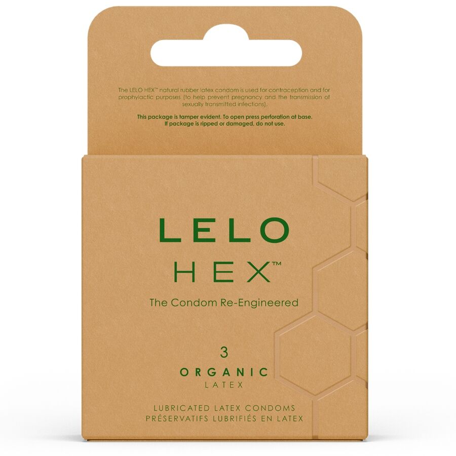 LELO – PRESERVATIVI ORGANICI HEX CONFEZIONE DA 3 UNITÀ