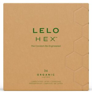 LELO – PRESERVATIVI ORGANICI HEX CONFEZIONE DA 36 UNITÀ