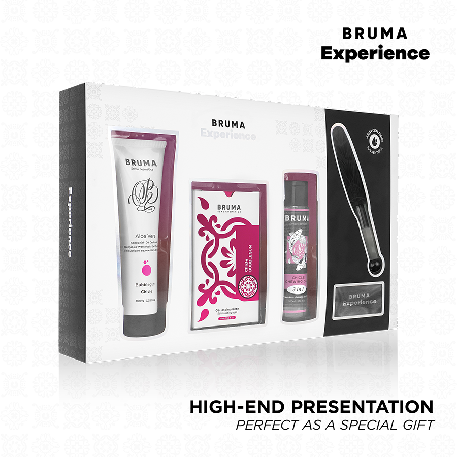 BRUMA XPERIENCE – KIT TENTAZIONE SWEET GUM CON POTENZIATORE DI ORGASMO BRUMA XPERIENCE – KIT TENTAZIONE SWEET GUM CON POTENZIATORE DI ORGASMO