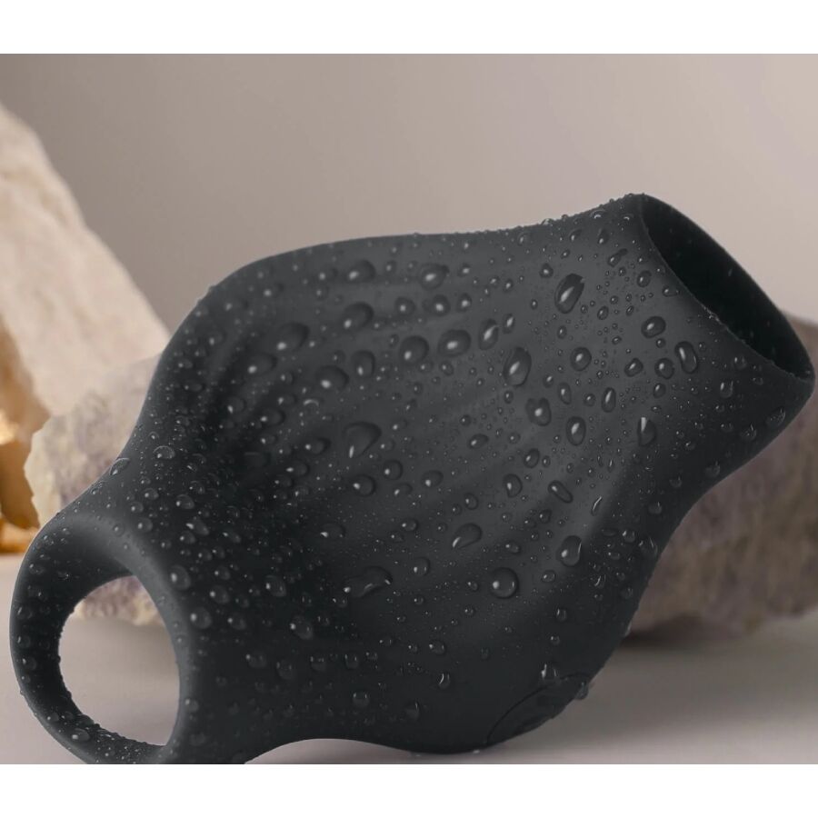 ROCKS-OFF - VIBRATORE FLESSIBILE PALM BLACK MASTURBATOR - immagine 4