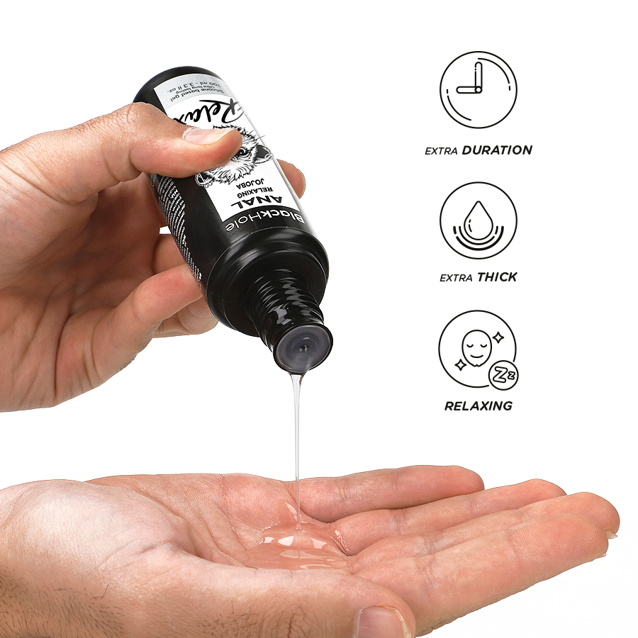 BLACK HOLE - RILASSANTE ANALE JOJOBA RELAX BASE SILICONE 100 ML - immagine 2