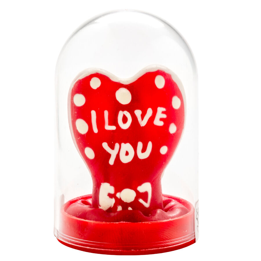 CONDOMERIE – PRESERVATIVI NOVITÀ DIPINTI A MANO CUORE – MODELLO I LOVE YOU 1