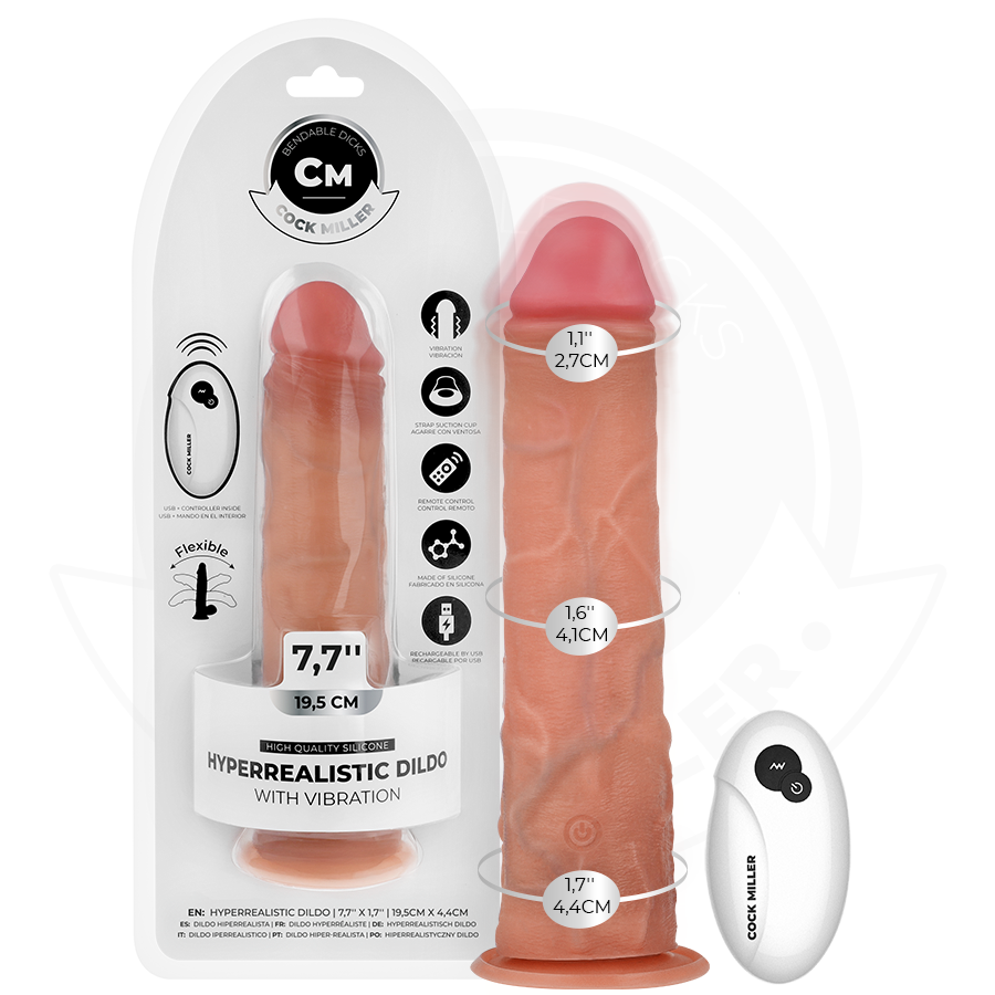 COCK MILLER – DILDO REALISTICO CON VENTOSA E VIBRAZIONE TELECOMANDO 19,5 CM COCK MILLER – DILDO REALISTICO CON VENTOSA E VIBRAZIONE TELECOMANDO 19,5 CM