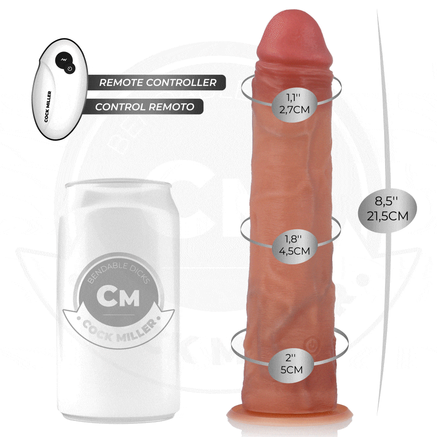 COCK MILLER – DILDO IPERREALISTICO CON VENTOSA E SPINTA CON TELECOMANDO 21,5 CM COCK MILLER – DILDO IPERREALISTICO CON VENTOSA E SPINTA CON TELECOMANDO 21,5 CM