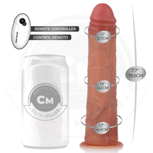 COCK MILLER – DILDO IPERREALISTICO CON VENTOSA E SPINTA CON TELECOMANDO 19,5 CM