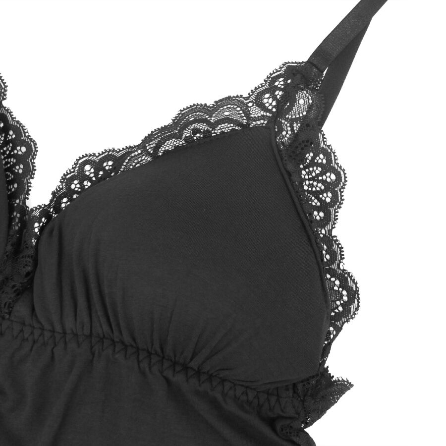 SUBBLIME - ORSACCHIOTTO CON DETTAGLI IN PIZZO FLOREALE NERO S/M - immagine 8