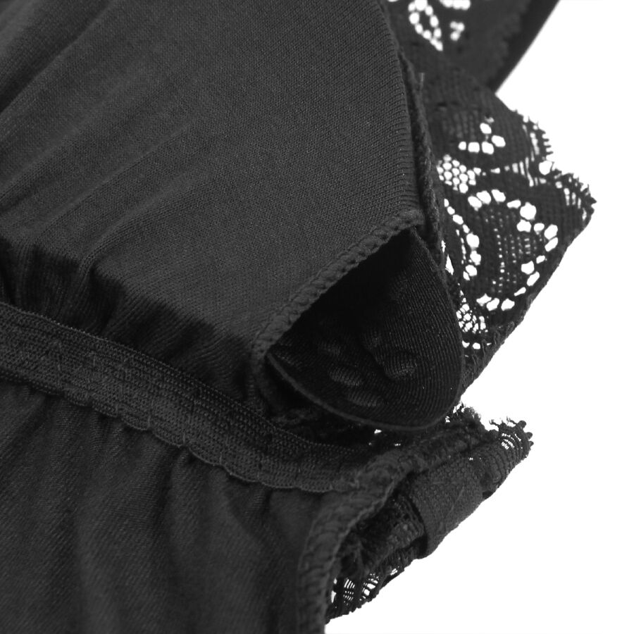 SUBBLIME - ORSACCHIOTTO CON DETTAGLI IN PIZZO FLOREALE NERO S/M - immagine 10