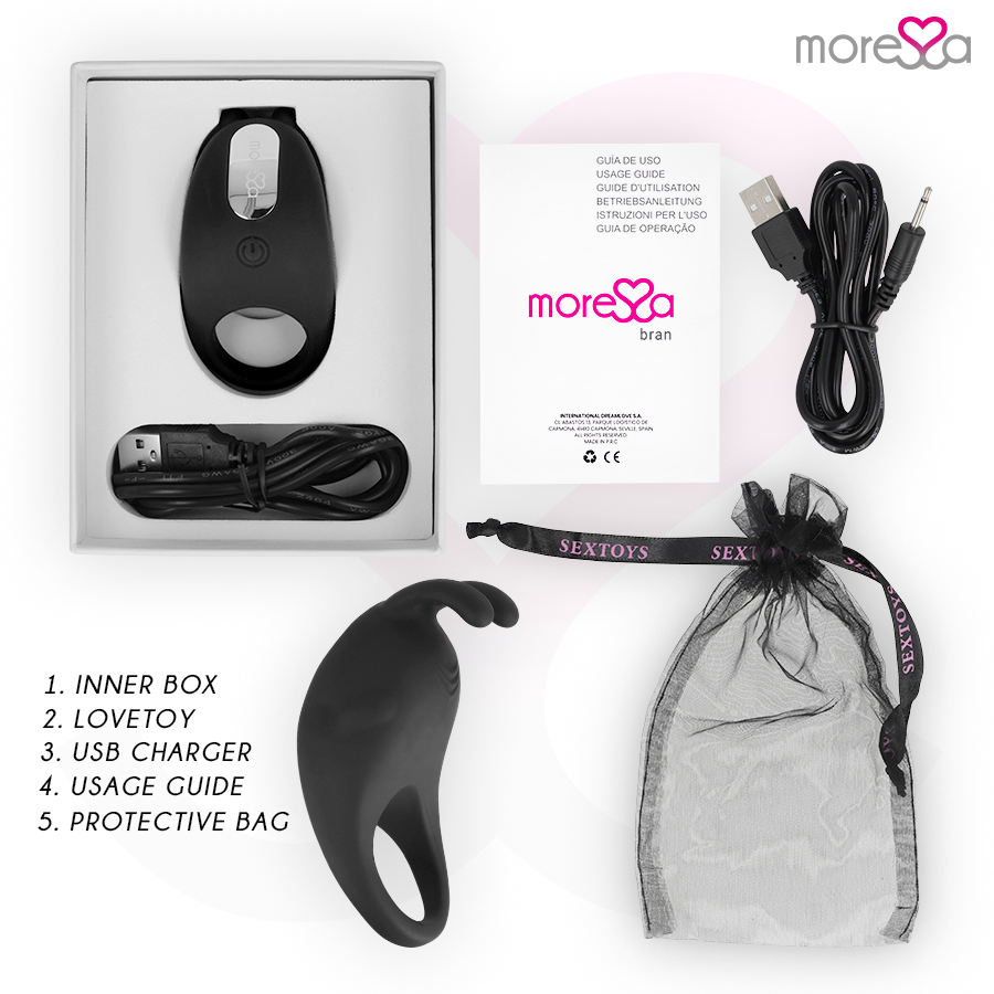 MORESSA - BRAD PREMIUM SILICONE RICARICABILE NERO - immagine 6