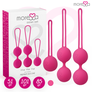 MORESSA – SET OSIAN PREMIUM SILICONE ROSA (Osian One – 51 g | Osian Two – 101 g | Osian Three 85 g)