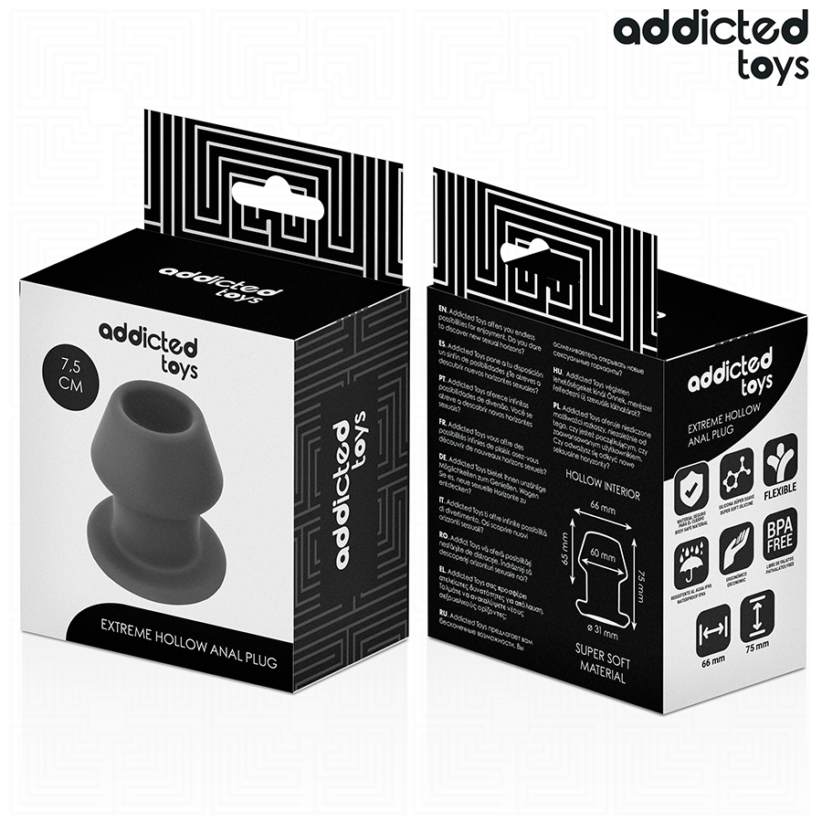 ADDICTED TOYS - EXTREME HOLLOW ANAL PLUG TAGLIA S 7,5 CM - immagine 6