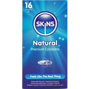 SKINS – PRESERVATIVI NATURALI PREMIUM CONFEZIONE DA 16