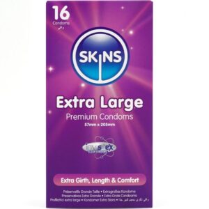 SKINS – PRESERVATIVI EXTRA LARGE PREMIUM CONFEZIONE DA 16