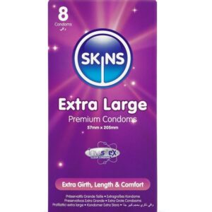 SKINS – TAMAÑO XL PRESERVATIVOS PREMIUM PACK 8