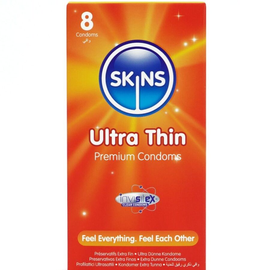 SKINS – PRESERVATIVI ULTRA SOTTILI PREMIUM CONFEZIONE DA 8