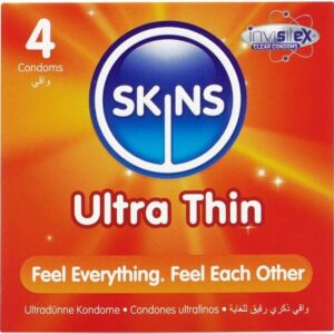 SKINS – PRESERVATIVI ULTRA SOTTILI PREMIUM CONFEZIONE DA 4