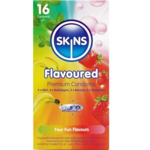 SKINS – MULTI SABORES PRESERVATIVOS PREMIUM PACK 16