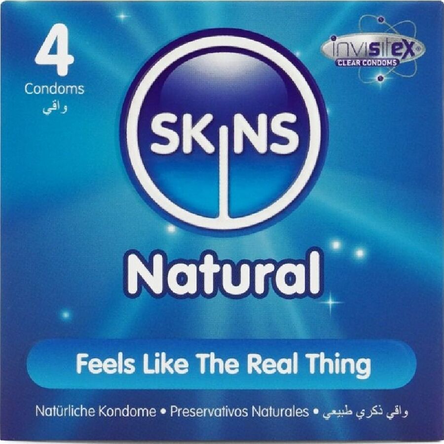 SKINS – PRESERVATIVI NATURALI PREMIUM CONFEZIONE DA 4