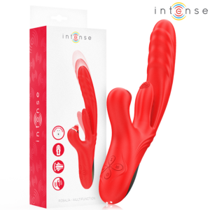 INTENSE – VIBRATORE MULTIFUNZIONE ROSALIA 3 IN 1 ROSSO