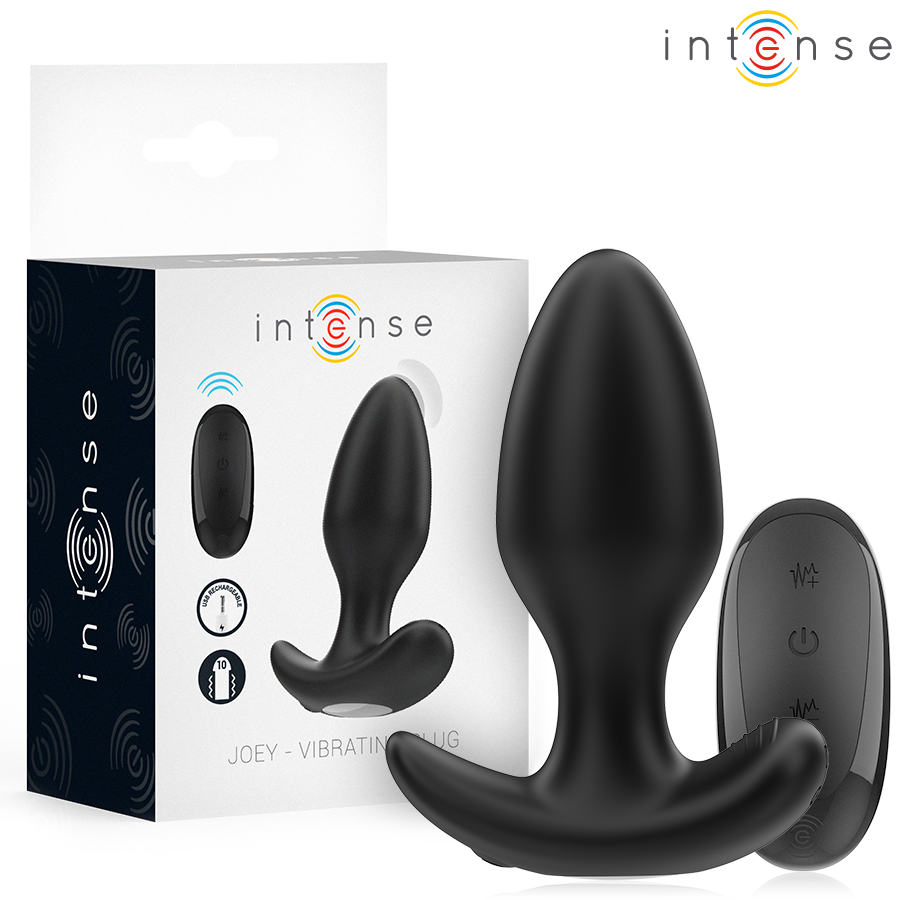 INTENSE – JOEY ANAL PLUG 10 VIBRAZIONI NERO TELECOMANDO