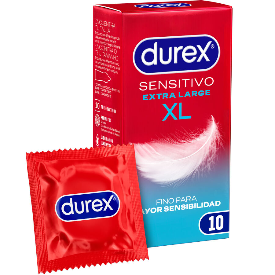 DUREX – PRESERVATIVI SENSITIVE XL EXTRA LUNGO 10 UNITÀ