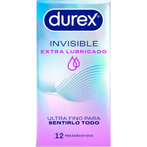 DUREX – PRESERVATIVI INVISIBILI EXTRA LUBRIFICATI 12 UNITÀ