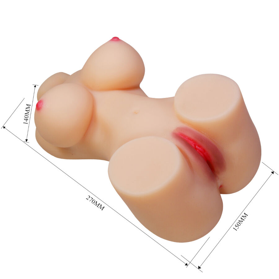 CRAZY BULL - HETTY TORSO FEMMINILE REALISTICO VAGINA E ANALE 1,9 KG - immagine 6