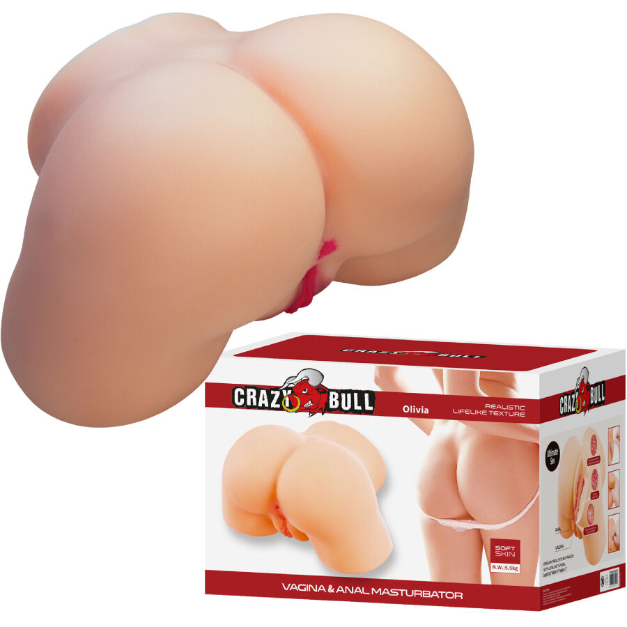 CRAZY BULL – OLIVIA REALISTICO SEDERE FEMMINILE VAGINA E ANALE 5,5 KG