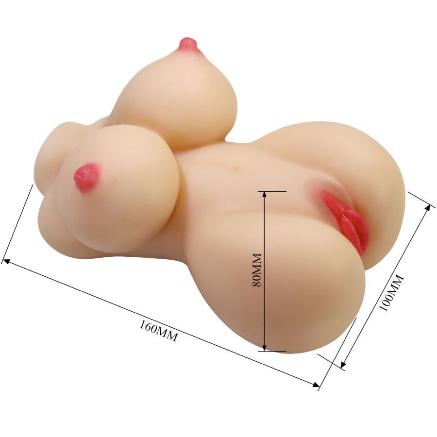 CRAZY BULL - HERTA MINI TORSO REALISTICO VAGINA FEMMINILE 497 G - immagine 7